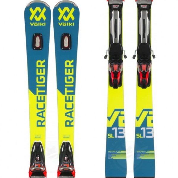 Rmotion 2 12 GW binding Unisex Alpine Ski Skiset Set NEW Völkl Racetiger SL Skis 